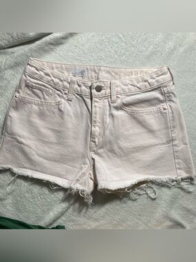 GAP 1969 Pale Pink Denim Cut-Off Shorts